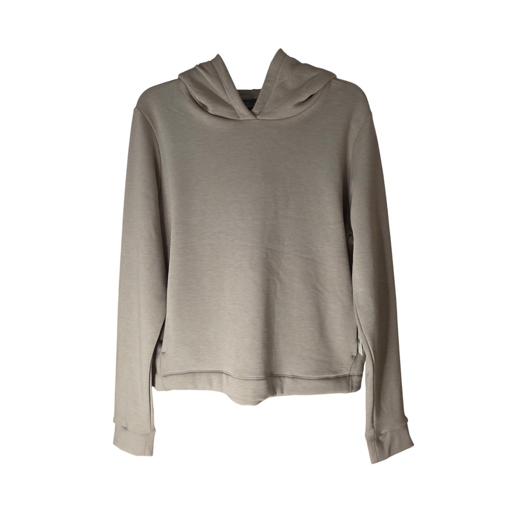 Free Fly Bamboo Lightweight Fleece Hoodie Women's Large Heather Stone NEW $98